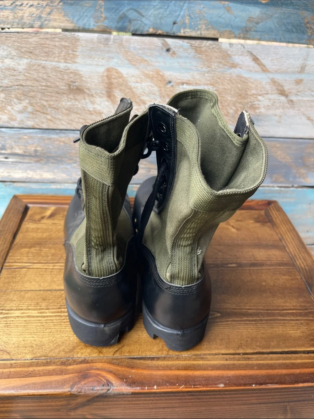 Vintage 1989 USGI Military Combat Jungle Boots 7.5W Spike Protective